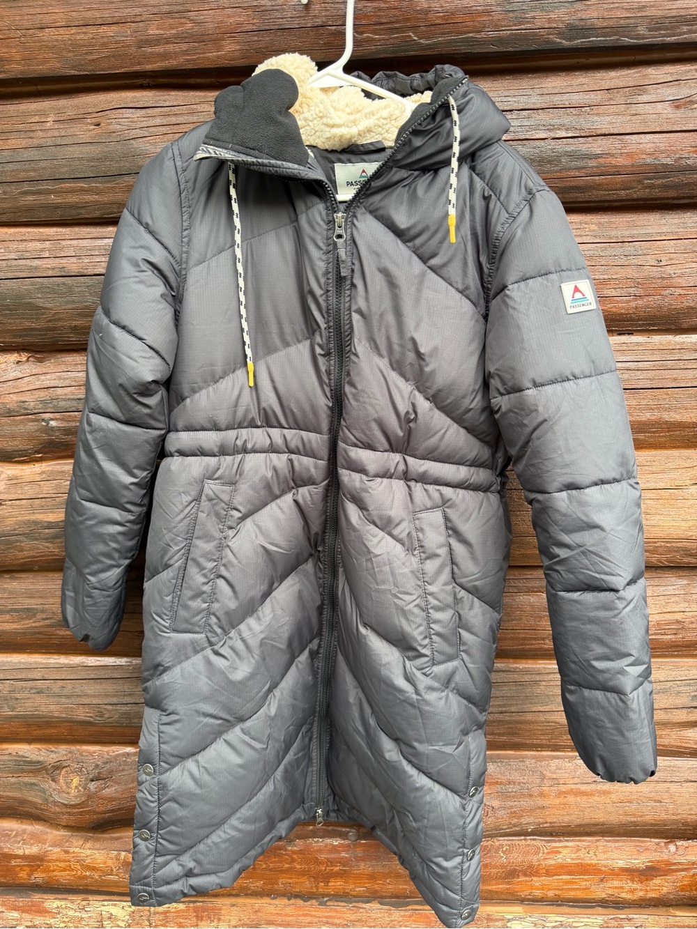 Passenger Clothing Kinsey 2.0 Jacket Women S Small Phantom Black Sherpa Puffer